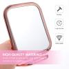 Beaupretty Portable Tabletop Makeup Mirror Double Sided Magnification Rose for Beauty Routine view 4