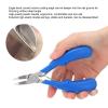 Cuticle-Hangnail Trimmer, Stainless Steel Ingrown Toe Nail Clippers Fingernail Cuticle, Scissors Pedicure Cutter Tool, Half Jaw Cuticle Nipper Ingrown Toenail Tools Feet, Hand-Nail Tools[Blue] view 2