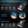 INVJOY Manscape Body Trimmer for Men, Waterproof Electric Razor/Shavers with Dual-Head for Facial, Pubic & Groin Hair Grooming, Ceramic & Foil Blades Hair Trimmer with LED - Birthday Gift for Him Dad view 2