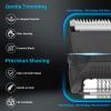 INVJOY Manscape Body Trimmer for Men, Waterproof Electric Razor/Shavers with Dual-Head for Facial, Pubic & Groin Hair Grooming, Ceramic & Foil Blades Hair Trimmer with LED - Birthday Gift for Him Dad view 3