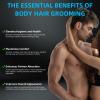 INVJOY Manscape Body Trimmer for Men, Waterproof Electric Razor/Shavers with Dual-Head for Facial, Pubic & Groin Hair Grooming, Ceramic & Foil Blades Hair Trimmer with LED - Birthday Gift for Him Dad view 4
