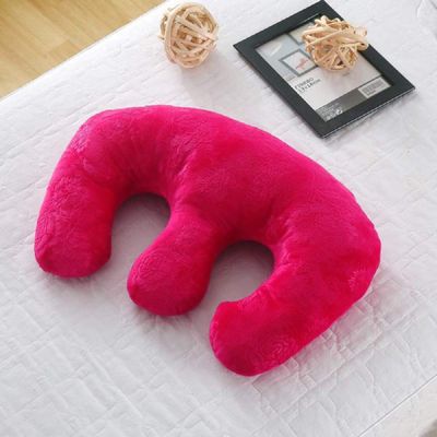 Beauty Salon Breast Pillow Feminine Bolster Breast Pillow for Massage Table, Massage Face Cradle Rest Pillow for SPA Salon,Removable Cover (Rose red)