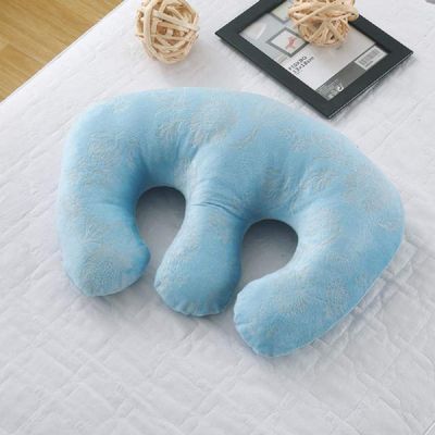cozy heart Beauty Salon Breast Pillow Feminine Bolster Breast Pillow for Massage Table, Massage Face Cradle Rest Pillow for SPA Salon,Removable Cover (Sky Blue)