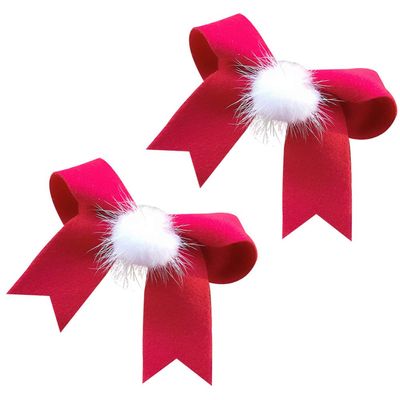 Beaupretty 2pcs Lovely Bowknot Hair Clips for Girls Elegant Hair Accessories Special Occasions Non- Design