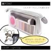 SUN-STAR Gusset Clear Pouch mitte Large Capacity, for Pencil Case and Cosmetic Pouch, Light Gray view 4