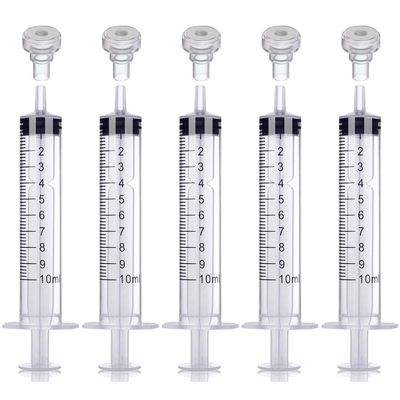 5 Packs 10ml Plastic Measuring Syringe With 5 Injector Kit, No Needle Perfume Dispenser Pump Perfume Refill Tool Perfume Decanting Supplies for Travel Empty Perfume Bottles
