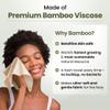 Clean Skin Club Bamboo Viscose Clean Towels XL 100% USDA Biobased Face Towel, Disposable Face Towelette, Makeup Remover Dry Wipes, Ultra Soft, 50 Ct, 1 Pack view 3