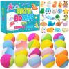 Bath Bombs for Kids with Surprise Inside, 20 Pack Kids Bath Bombs Gift Set with Toys for Girls Boys, Handmade Child-Safe Bubble Bath Fizzy Balls Kit for Birthday, Summer Fun, Christmas view 1