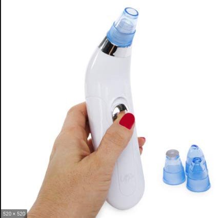 Electric blackhead extractor (White with blue tip)