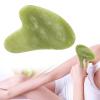 Gua Sha Facial Tools Natural Quartz Jade Stone Face Neck Body Acupressure Scraper Therapy Tool Gua Sha Stone for SPA Acupuncture Therapy Treatment on Face Back, Arms, Neck, Shoulder view 3