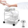 Beauty Salon Nail Or Foot Bath Spa Portable Esthetician Trolley Cart for Foot Rest Pedicure Manicure Funiture Massage Table Salon Supplies 2 Way Use 2 Colors Option Elitzia (White) view 1