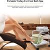 Beauty Salon Nail Or Foot Bath Spa Portable Esthetician Trolley Cart for Foot Rest Pedicure Manicure Funiture Massage Table Salon Supplies 2 Way Use 2 Colors Option Elitzia (White) view 2