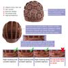 Andongnywell Short Curly Human Hair Wig for Black Women Hair Wigs with Bangs Density Wig Heat Resistant (Brown,One Size,) view 4