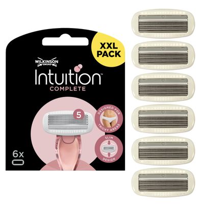 WILKINSON SWORD - Intuition Complete For Women | Smooth Shave |6 x Razor Blade Refills