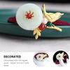 Beaupretty 1pc Elastic Hair Tie Jade Bead Ponytail Holder for Women High-stretch Hair Sweat Non-damaging Accessory for Daily Use view 2