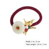 Beaupretty 1pc Elastic Hair Tie Jade Bead Ponytail Holder for Women High-stretch Hair Sweat Non-damaging Accessory for Daily Use view 3