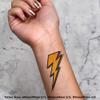 Azeeda 4 x 'Lightning Bolt' Temporary Tattoos - Water Resistant, Skin-Safe, Non-Toxic Transfers, Mixed Sizes (TO00041737) view 2