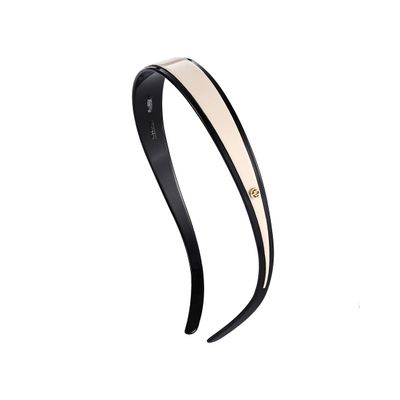 EVITA PERONI Headband Designed for Glasses Black and Off White Head Bands for Women's Hair Fashion Comfortable No Headache Hair Band Non-slip, No Stress