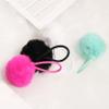 SUSULU Furry Hair Elastic Bands Faux Rabbit Fur Pompom Hair Ties Scrunchies for Women, Rubber Band with 5cm Ball Ponytail Holder Accessories Pack of 12pcs (Black) view 4