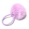 SUSULU Furry Hair Elastic Bands Faux Rabbit Fur Pom Pom Hair Ties Scrunchies for Women, Rubber Band with 5cm Ball Ponytail Holder Accessories Pack of 12pcs (Lilac) view 1