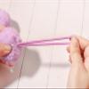 SUSULU Furry Hair Elastic Bands Faux Rabbit Fur Pom Pom Hair Ties Scrunchies for Women, Rubber Band with 5cm Ball Ponytail Holder Accessories Pack of 12pcs (Lilac) view 3