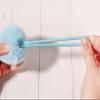 SUSULU Furry Hair Elastic Bands Faux Rabbit Fur Pompom Hair Ties Scrunchies for Women, Rubber Band with 5cm Ball Ponytail Holder Accessories Pack of 12pcs (Light Blue) view 4
