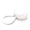SUSULU Furry Hair Elastic Bands Faux Rabbit Fur Pompom Hair Ties Scrunchies for Women, Rubber Band with 5cm Ball Ponytail Holder Accessories Pack of 12pcs (White) view 1