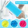 Tatuo 12 Pack 36 Inch Exfoliating Bath Cloth Towel African Net Sponge Extra Long Nylon Korean Bath Towel Japanese Shower Cleaning Sponges for Back Body(12 Color) view 3