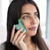 Gua Sha Massage Tool for Facial Massage, 100% Natural Jade Stone Green Aventurine/Rose Quartz Gua Sha Tool, Gua Sha Stones for Face Skincare Rejuvenate Skin and Remove Wrinkles (Green) view 4