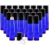 25 Pack 10ml Cobalt Blue Glass Roller Bottles Empty Refillable Essential Oil Glass Roller Bottle with Stainless Steel Roller Balls (1 Opener, 1 Dropper, Included) view 1