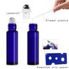 25 Pack 10ml Cobalt Blue Glass Roller Bottles Empty Refillable Essential Oil Glass Roller Bottle with Stainless Steel Roller Balls (1 Opener, 1 Dropper, Included) view 4