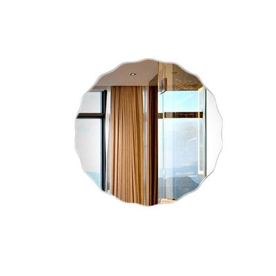 Dressing Mirror Rimless Bathroom Mirror, Hotel Restaurant Wall-Mounted Beauty Mirror High Definition Home Beauty Mirror Ultra Thin Big Mirror Clear (Size : 5050CM)