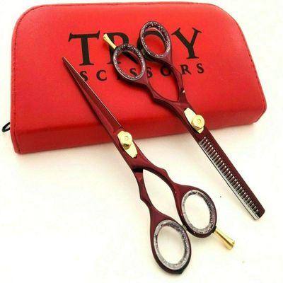 5.5"Professional Barber Hair Cutting Thinning Scissors Shears Hairdressing Set