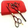 5.5"Professional Barber Hair Cutting Thinning Scissors Shears Hairdressing Set view 1