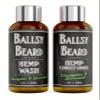 Ballsy Beard Wash Shampoo & Conditioner Set for Men 2 Piece Travel Size Hair Shampoo (Eucalyptus Spearmint, 2 oz) view 1