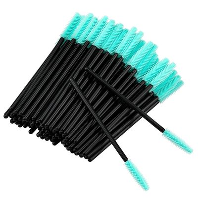 G2PLUS Silicone Eyelash Brushes, 100PCS Black and Green Mascara Brushes, Brow Applicator Wands for Makeup, Personal Care and Eyelash Extensions