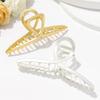 Brinie Hair Claw Clips Gold Metal Clips Claw Large Hair Clip for Thick Thin Hair Hair Accessories for Women and Girls (2PCS) view 2