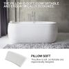 1pc Bathtub Pillow Bath Pillow Shower Pillow Bathtub Support Pillows Waterproof Bath Mat Bath Spa Head Pu Pillow Neck Cushion Household Bathtub Mat Gel Polyurethane White view 2