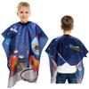 Aethland Kids Haircut Cape, Hair Cutting Cape for Kids & Adults - Professional Waterproof Barber Cape Salon Cape Cloak for Hair Stylist (Space Rocket) view 2