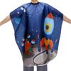 Aethland Kids Haircut Cape, Hair Cutting Cape for Kids & Adults - Professional Waterproof Barber Cape Salon Cape Cloak for Hair Stylist (Space Rocket) view 3