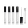 10 Pcs 10ml DIY Clear Refillable Empty Lip Gloss Tubes Lip Balm Lipstick Tube Black Cap with Rubber Inserts and Transfer Funnel Tube for DIY Lipstick Makeup view 1