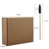 SUFUBAI 100pcs Bamboo Eyelash Brush, Disposable Mascara Wands Makeup Kits for Eyelash Extensions Makeup Tool Bulk view 2