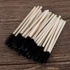 SUFUBAI 100pcs Bamboo Eyelash Brush, Disposable Mascara Wands Makeup Kits for Eyelash Extensions Makeup Tool Bulk view 4