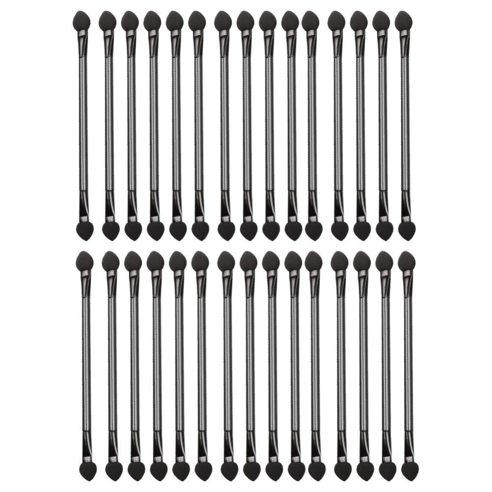 30pcs Double Ended Eyeshadow Brush Makeup Brush Cosmetic Eye Shadow Brush Eye Shadow Applicator Cosmetic Stick Cosmetic Tool Double-headed Eyeshadow Stick