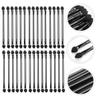 30pcs Double Ended Eyeshadow Brush Makeup Brush Cosmetic Eye Shadow Brush Eye Shadow Applicator Cosmetic Stick Cosmetic Tool Double-headed Eyeshadow Stick view 3