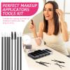 263 Pieces Disposable Makeup Applicators Kit, Includes 50 Disposable Eyeliner Brushes 100 Lipstick Applicators Lip Wands 112 Mascara Wands Eyelash Brush with Plastic Organizer Box view 2