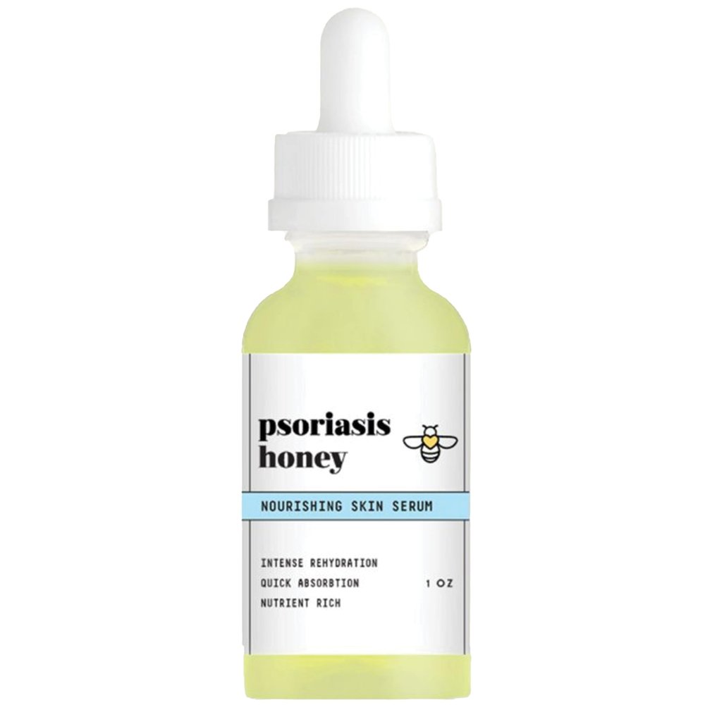Psoriasis Honey Nourishing Scalp & Skin Serum - Dry Oil for Skin - Full Body Non Comedogenic Moisturizer Daily Dry Scalp Oil - Helps Psoriasis, Eczema, & More (1Oz)