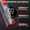 FADEKING Professional Hair Clippers for Men - Cordless Hair Clippers, LCD Display Barber Clippers for Hair Cutting & Mens Grooming with Travel Case(Silver+red) view 4