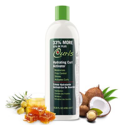 Biocare Hydrating Curl Activator - Infused with Shea Butter, Natural Honey, and Olive Oil - Moisturizes, Defines & Replenish for Frizz-Free Curls Activator 16.8 Oz