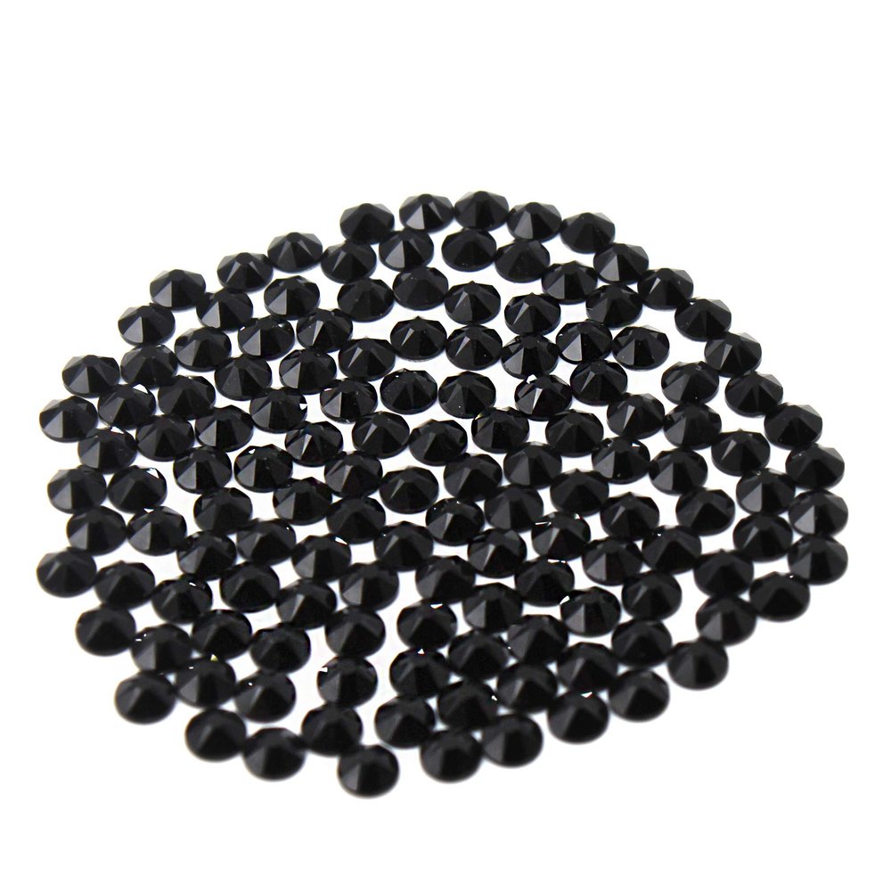 Preciosa Viva Rhinestones - No Hotfix Flatback - Jet - SS20 (5mm) - Choose Your Quantity (144)